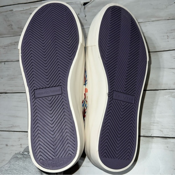 SeaVees Floral Baja Platform Lucy Rose Liberty slip-on Sneakers 6.5 NWOT RARE - Picture 6 of 7